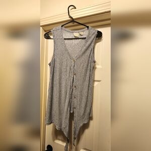 Racheal Zoe, Medium, striped, sleeveless blouse